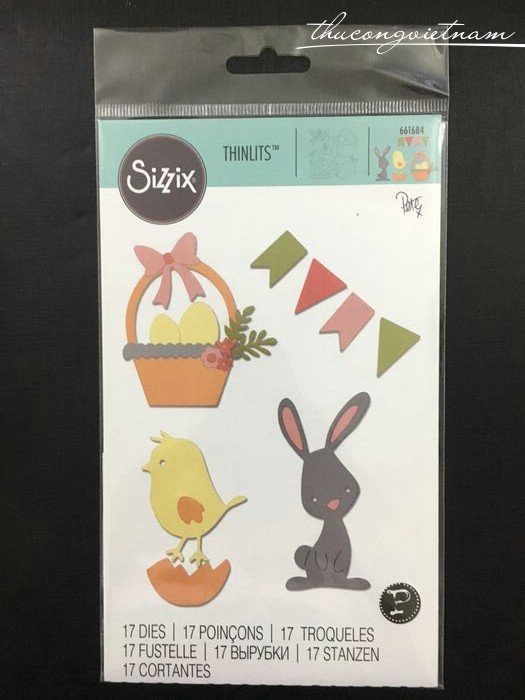 661684-Khuôn cắt Sizzix Thinlits Set Phục Sinh